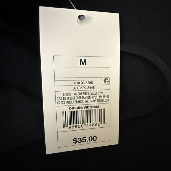 NWT A New Day Black Open Back Maxi Dress Sleeveless V Neck Women’s Medium - Picture 4 of 5